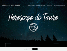 Tablet Screenshot of horoscopodetauro.es